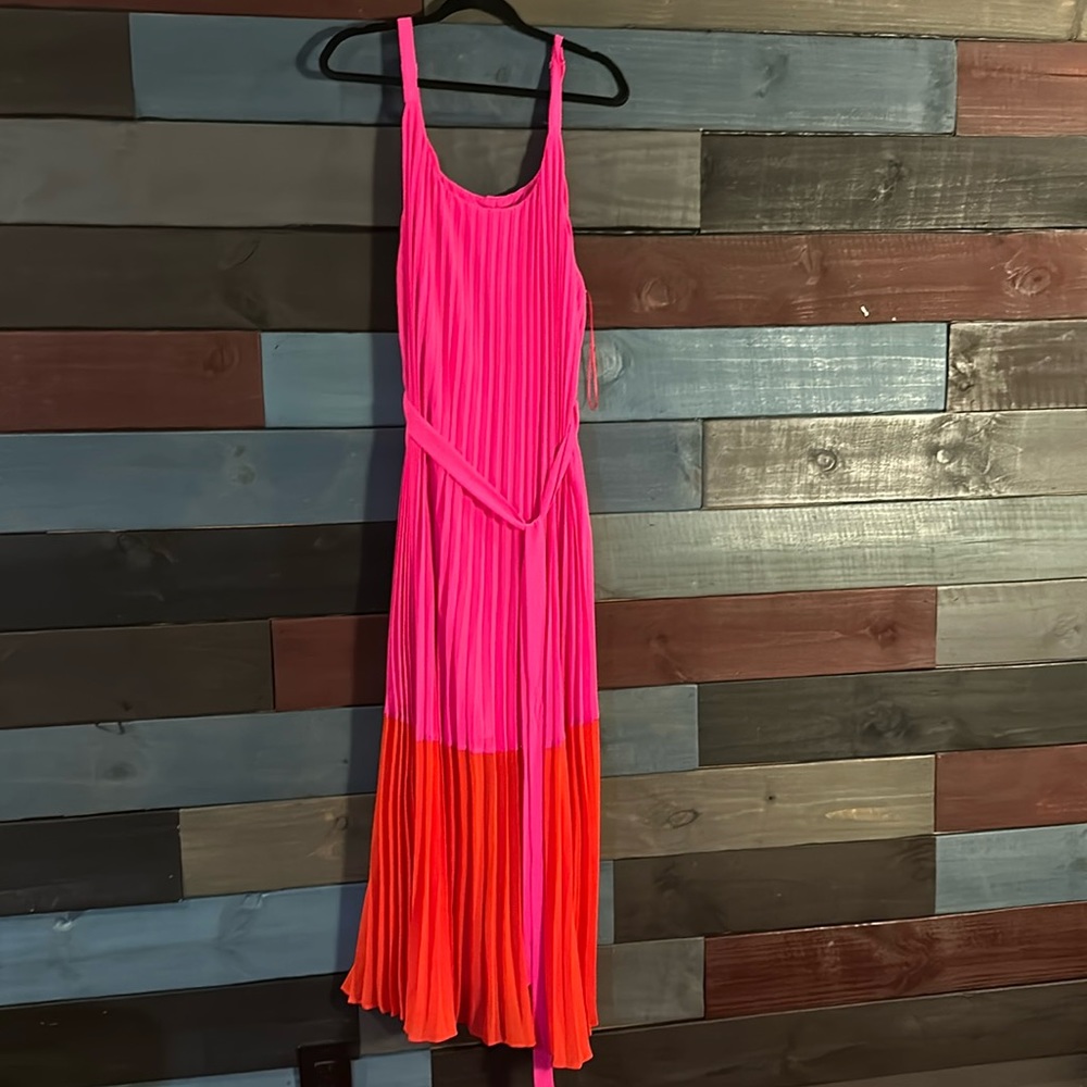 Pleated Maxi Dress.